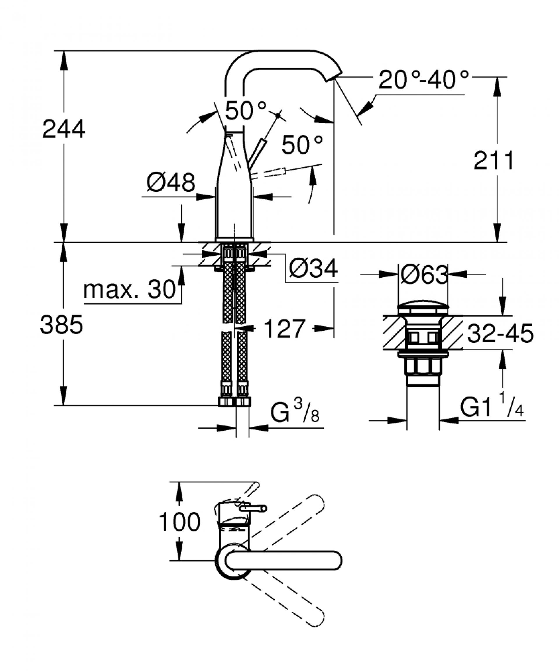 Фото — Grohe Essence 23799001 GROHE