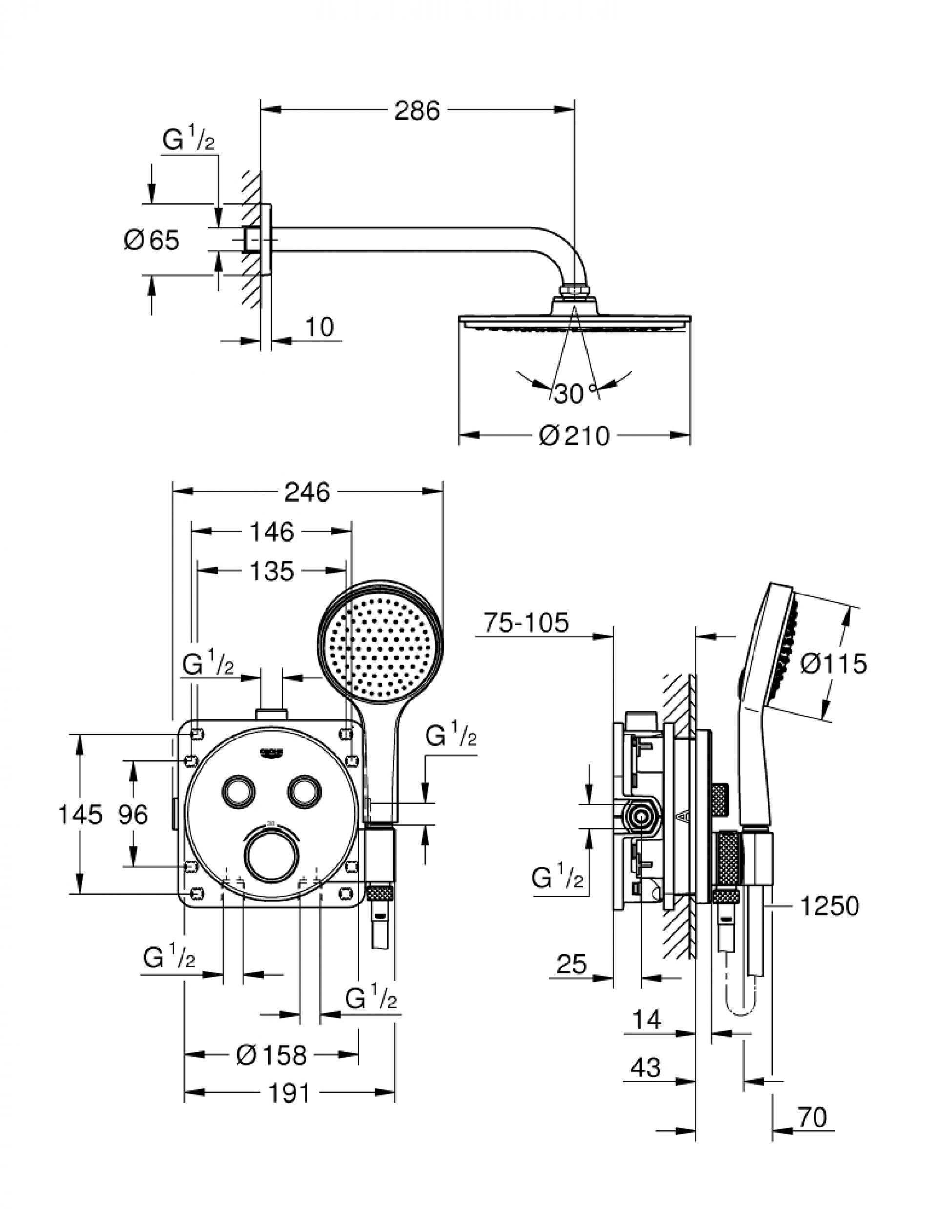 Фото — Grohe Grohtherm SmartControl 34743000 GROHE