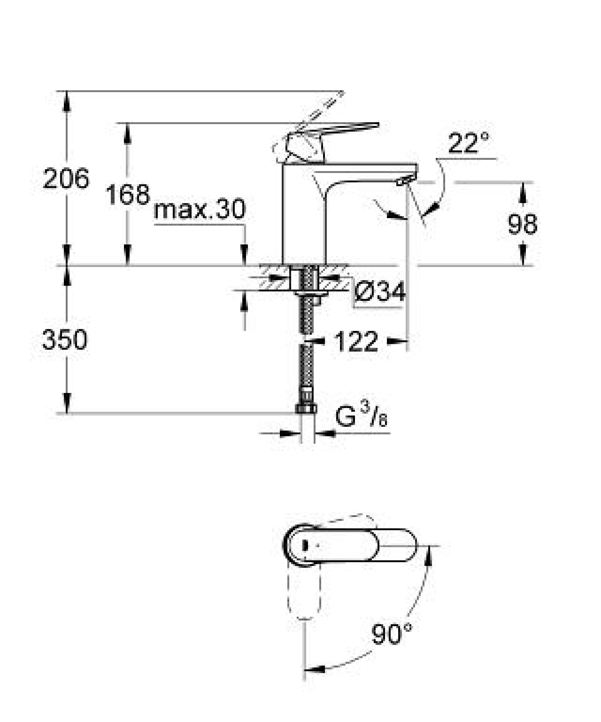 Фото — Grohe Eurosmart Cosmopolitan 2339800E  GROHE