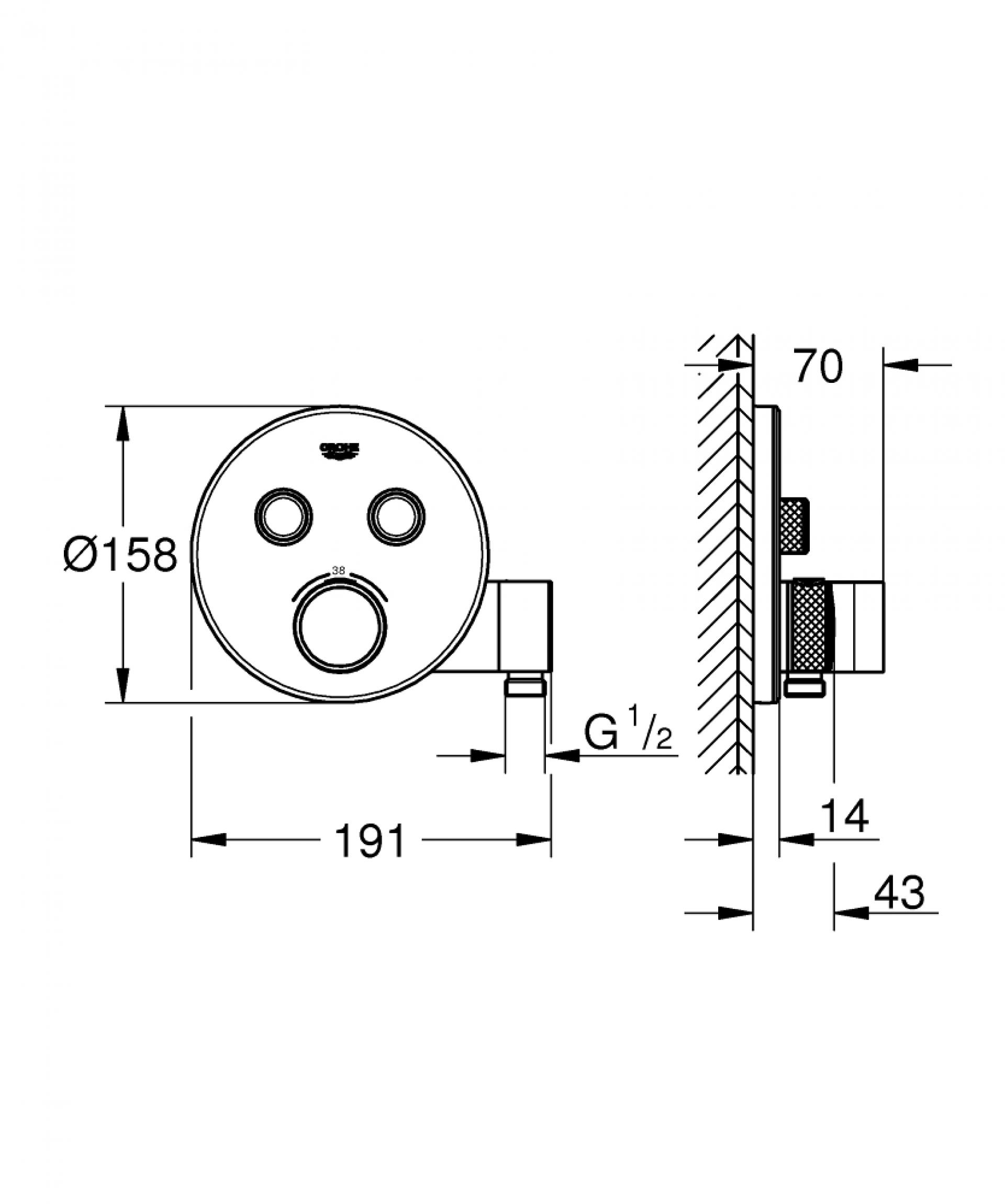 Фото — Grohe Grohtherm SmartControl 29120000 GROHE