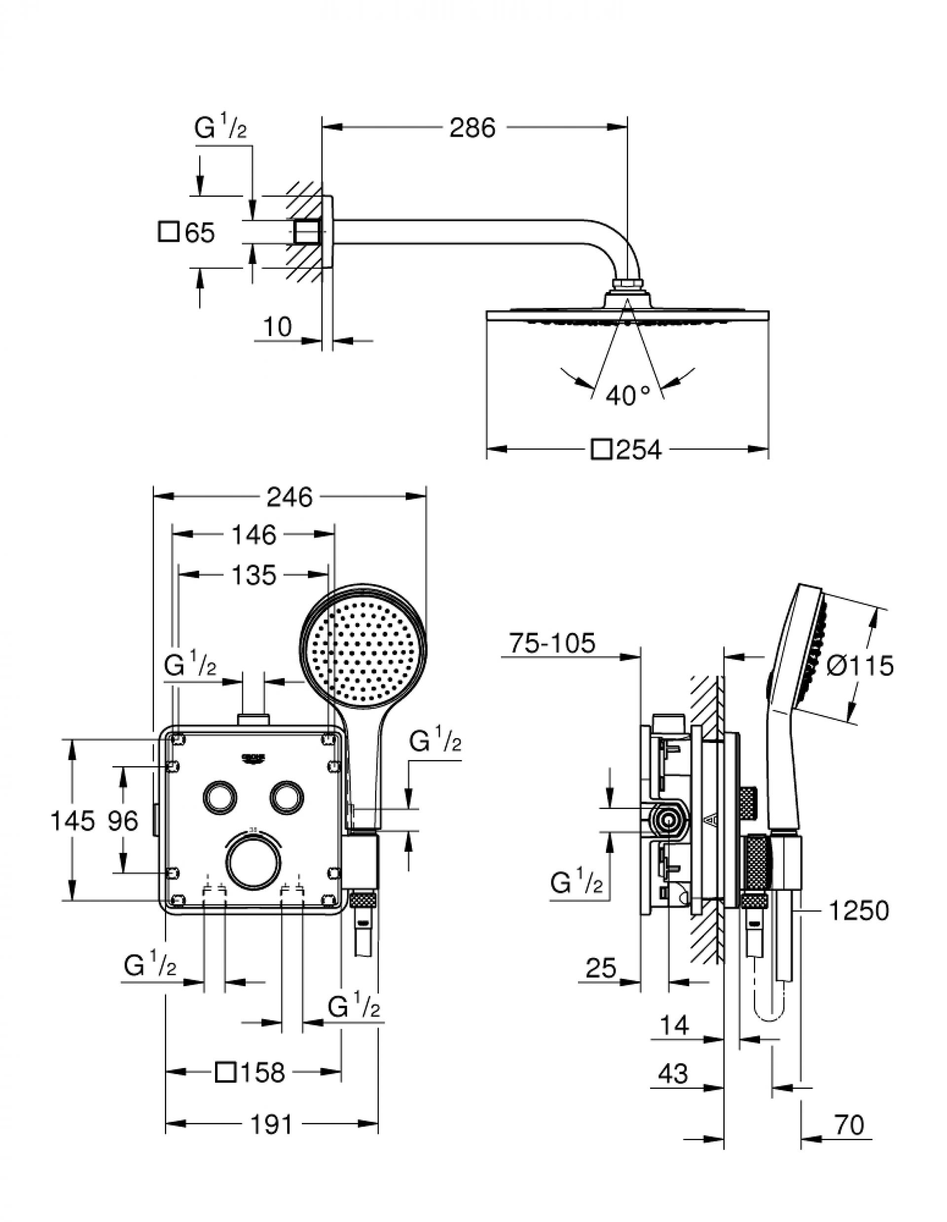 Фото — Grohe Grohtherm SmartControl 34742000 GROHE