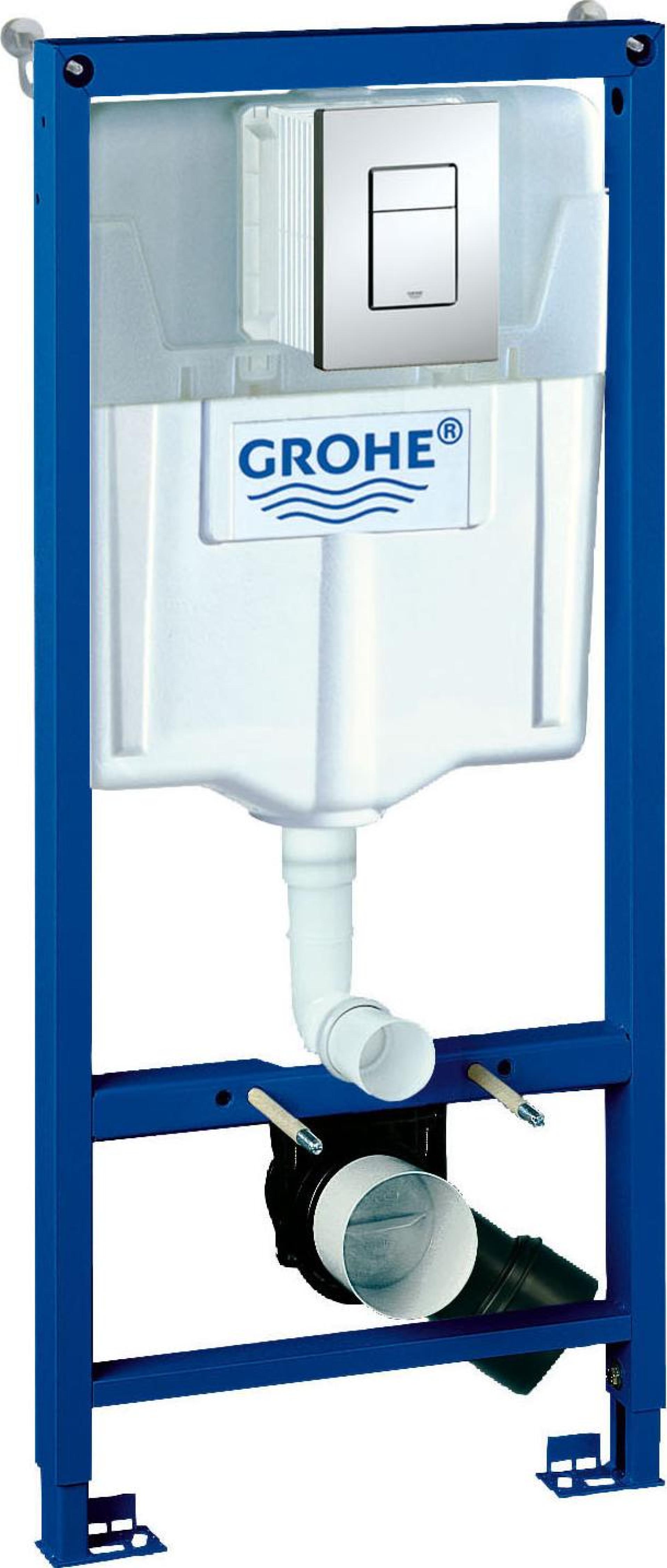 Инсталляция для подвесного унитаза  3 в 1 Grohe Rapid SL 38772001 с клавишей Skate Cosmopolitan