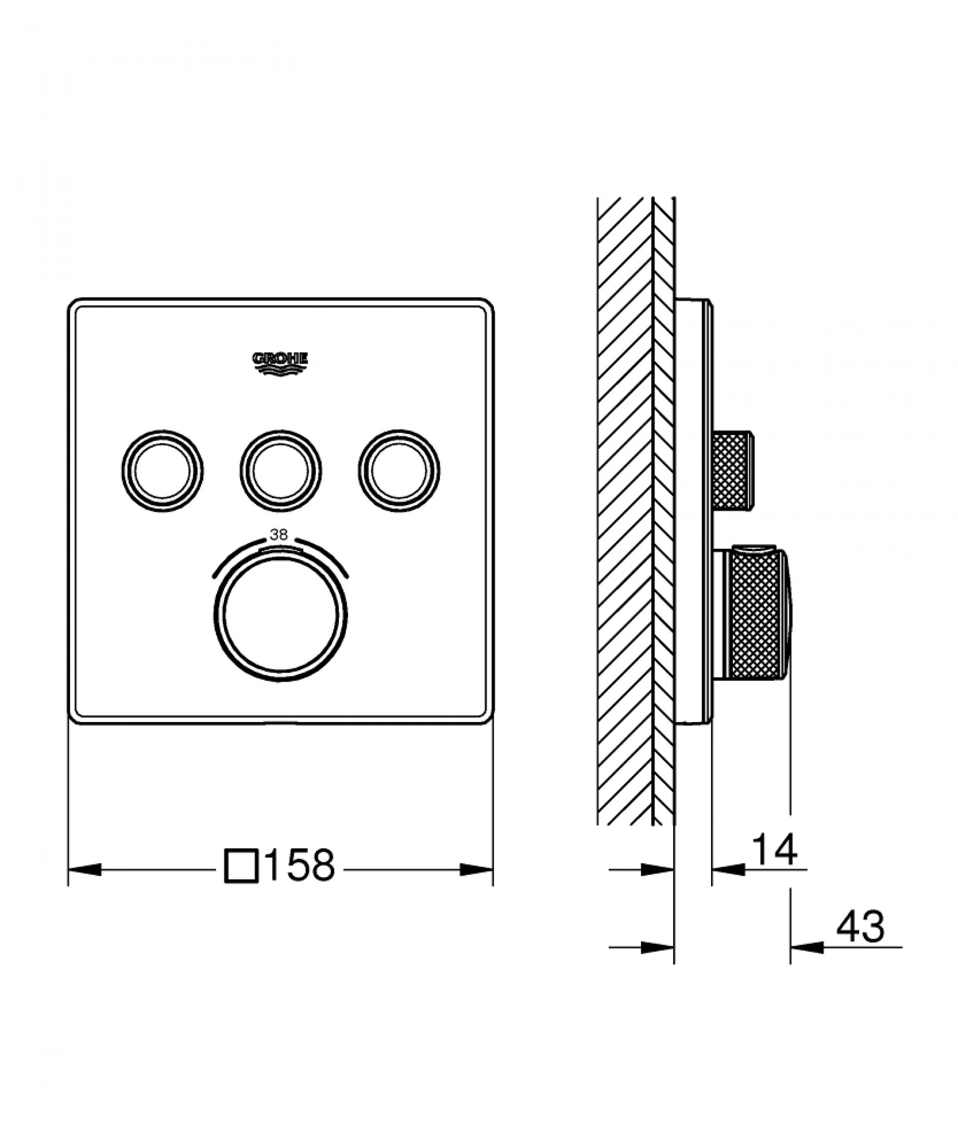 Фото — Grohe Grohtherm SmartControl 29157LS0 GROHE