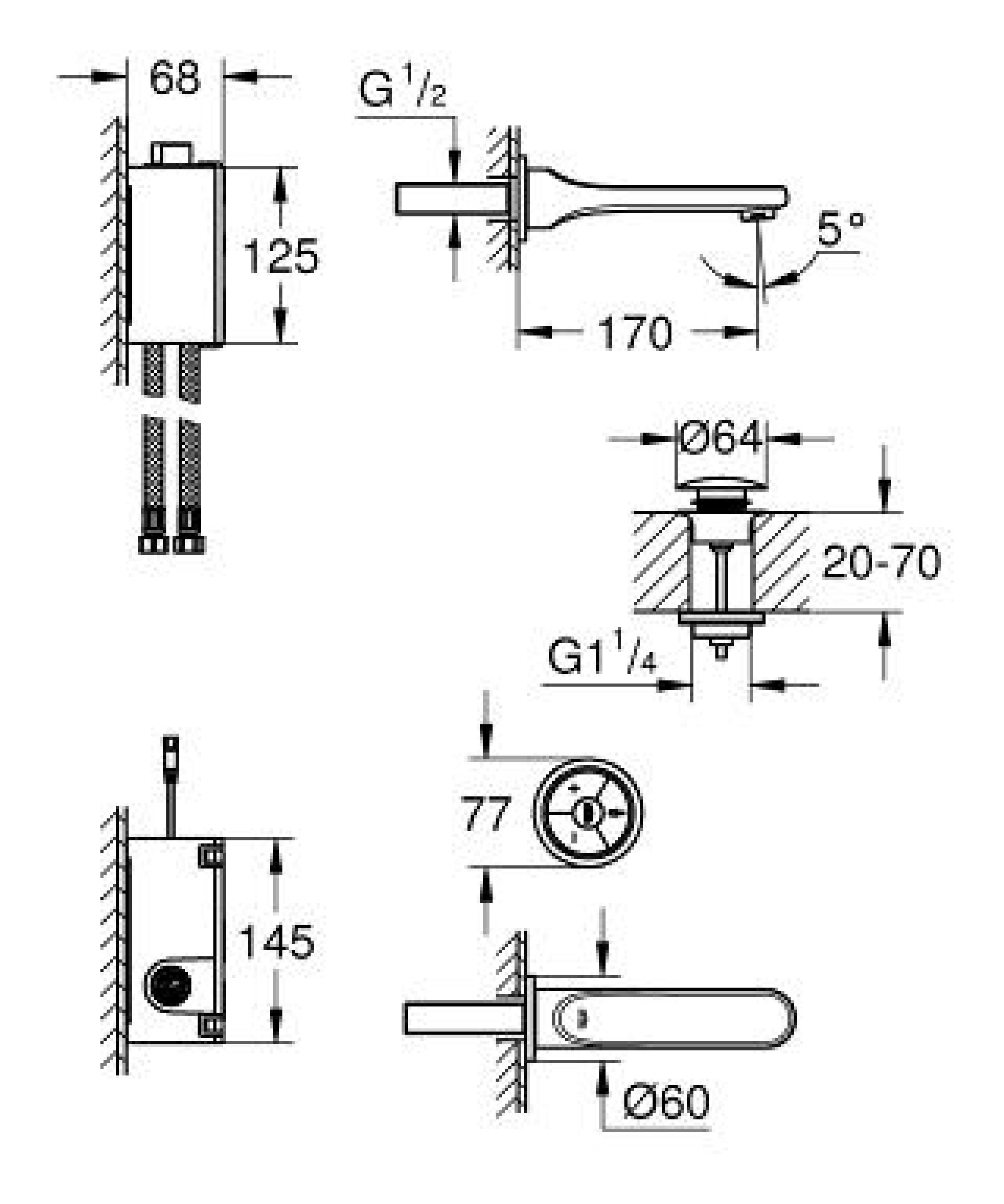 Фото — Grohe Veris F-digital 36278000  GROHE