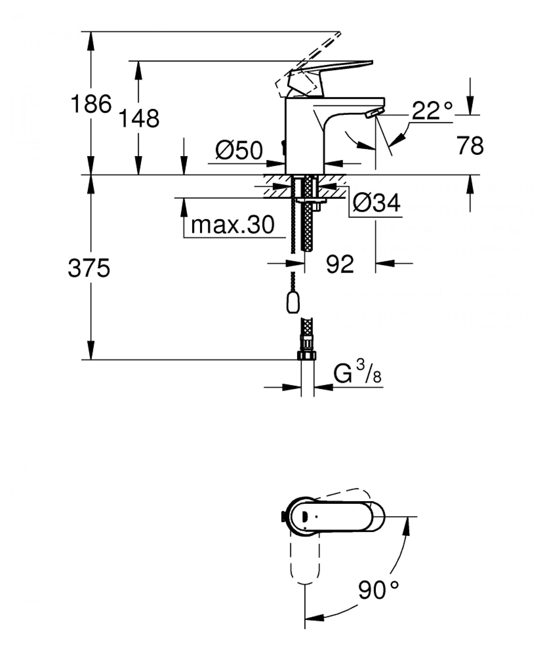 Фото — Grohe Eurosmart Cosmopolitan 2337800E GROHE