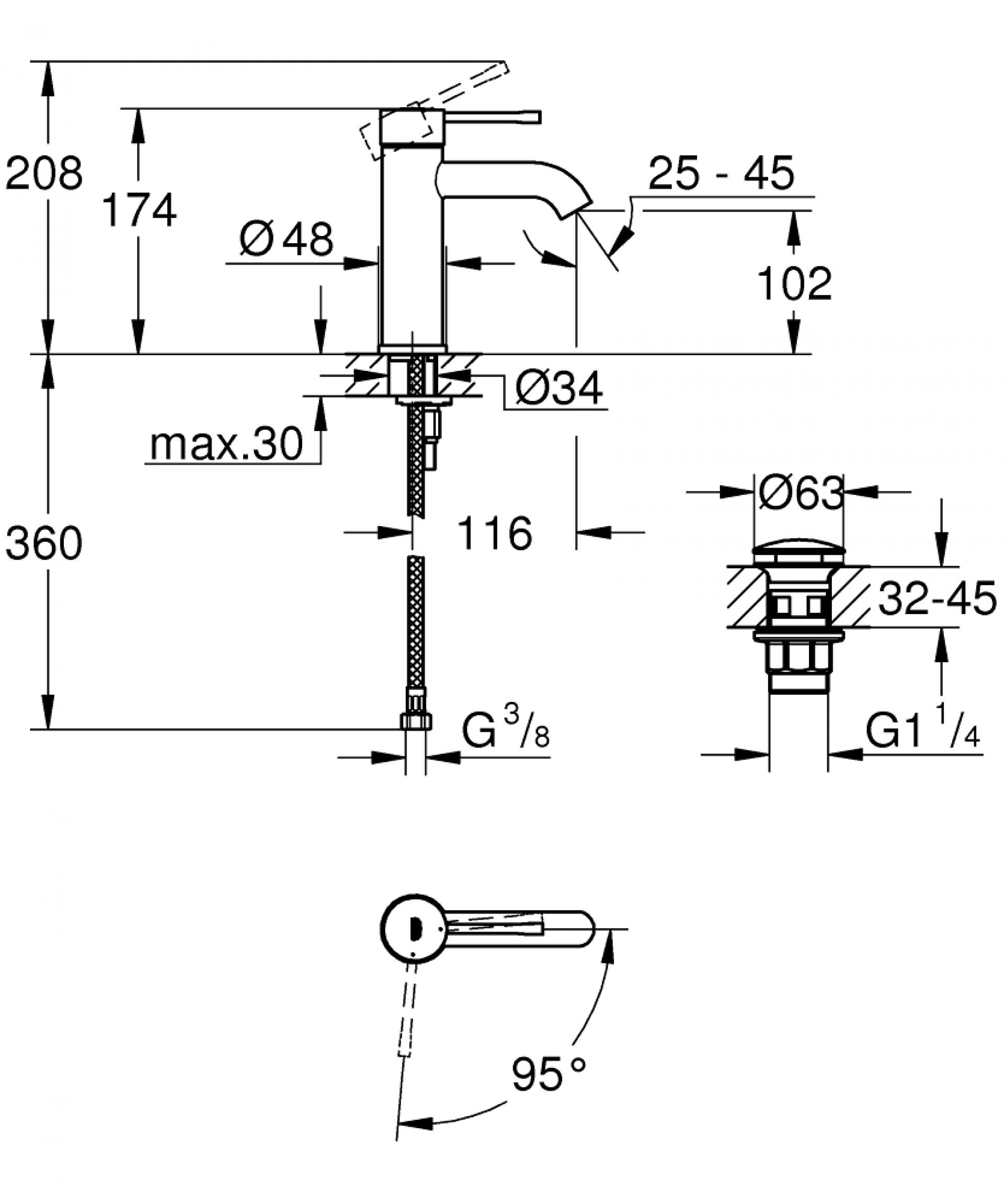 Фото — Grohe Essence 23797001 GROHE