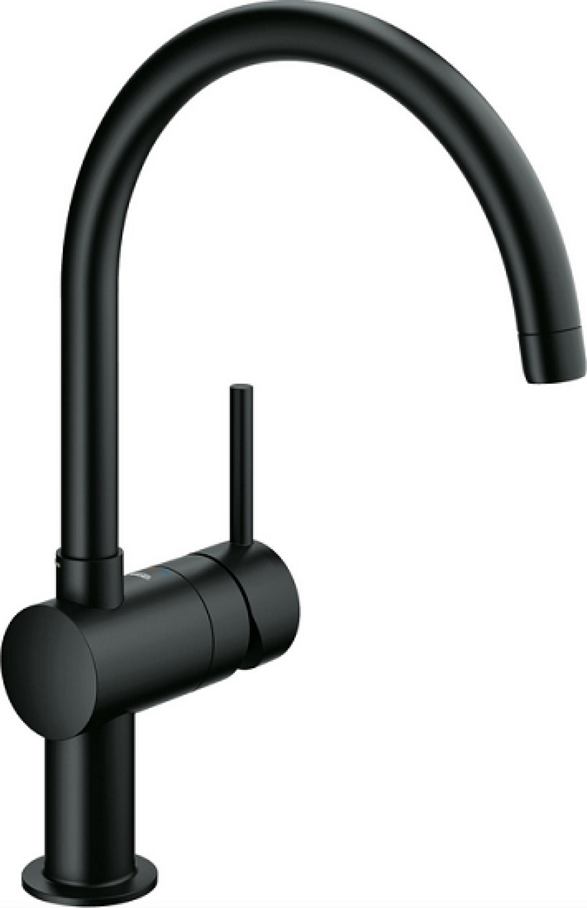 Смеситель для кухонной мойки Grohe Minta 32917KS0 чёрный бархат