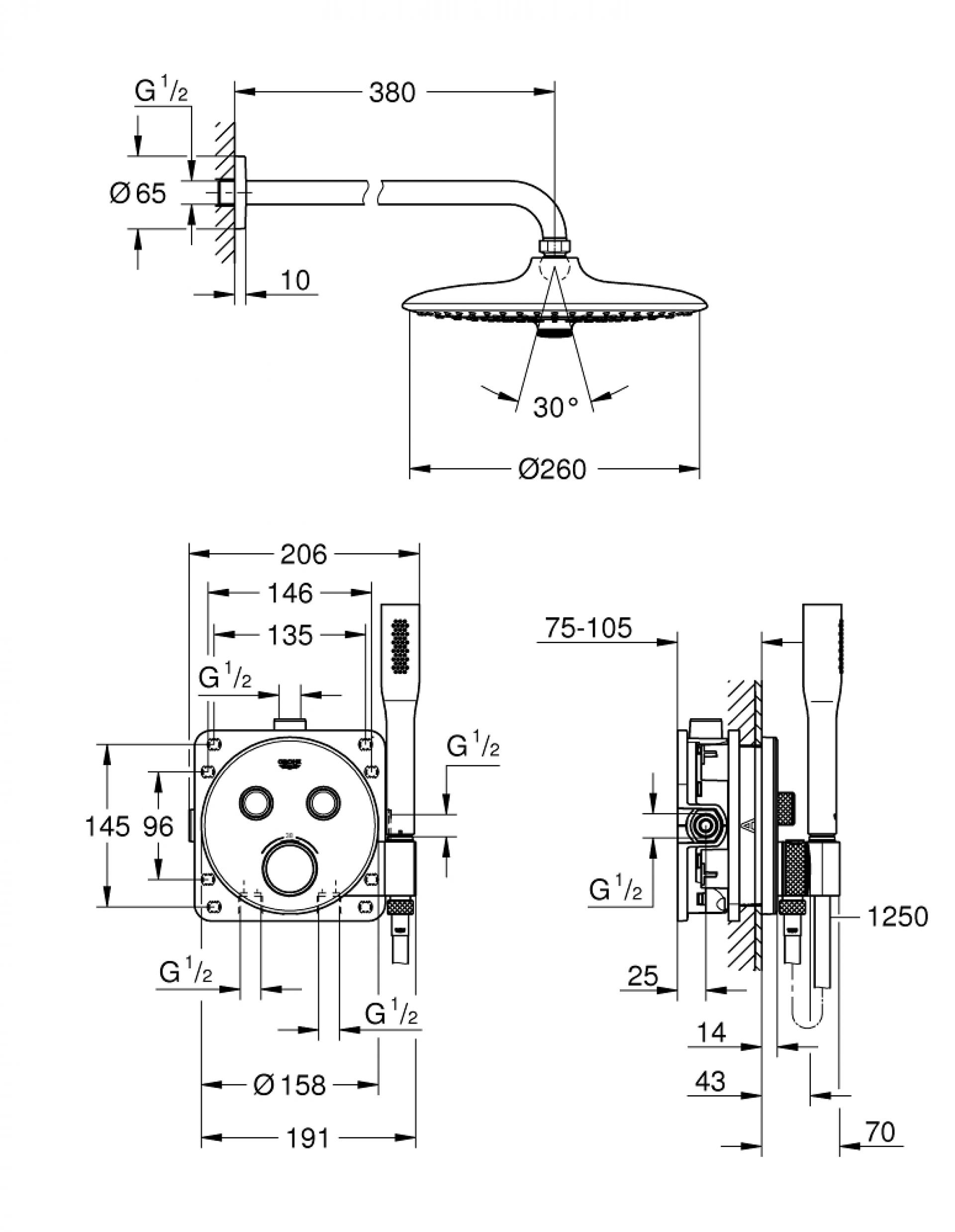 Фото — Grohe Grohtherm SmartControl 34744000 GROHE