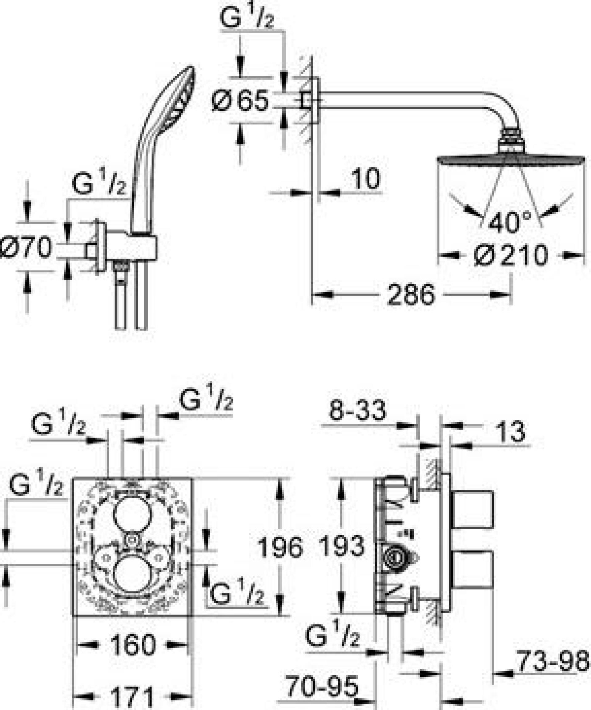 Фото — Grohe Grohtherm 3000 Cosmopolitan 34408000  GROHE