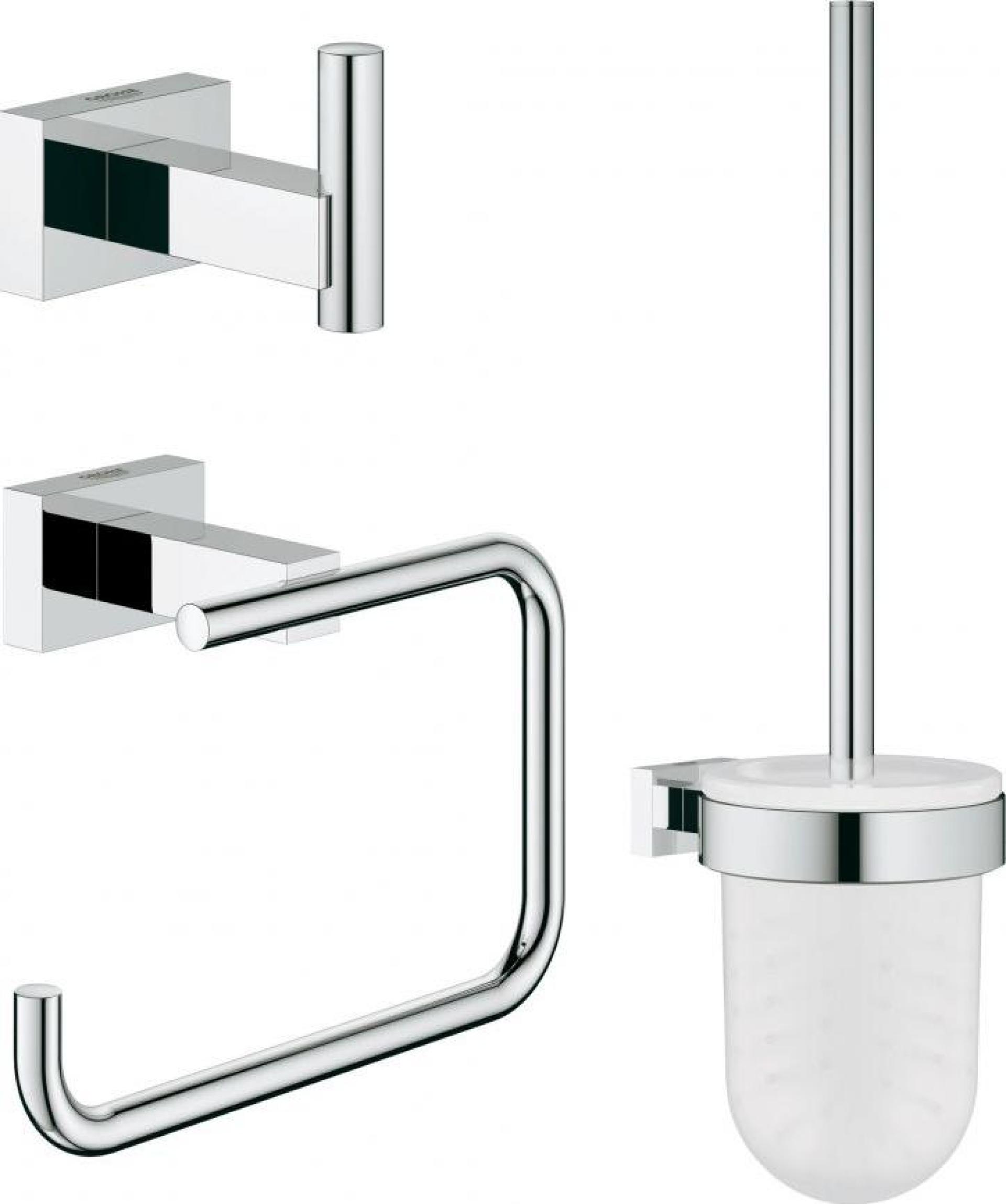 Набор аксессуаров 3 предмета хром Grohe Essentials Cube 40757001