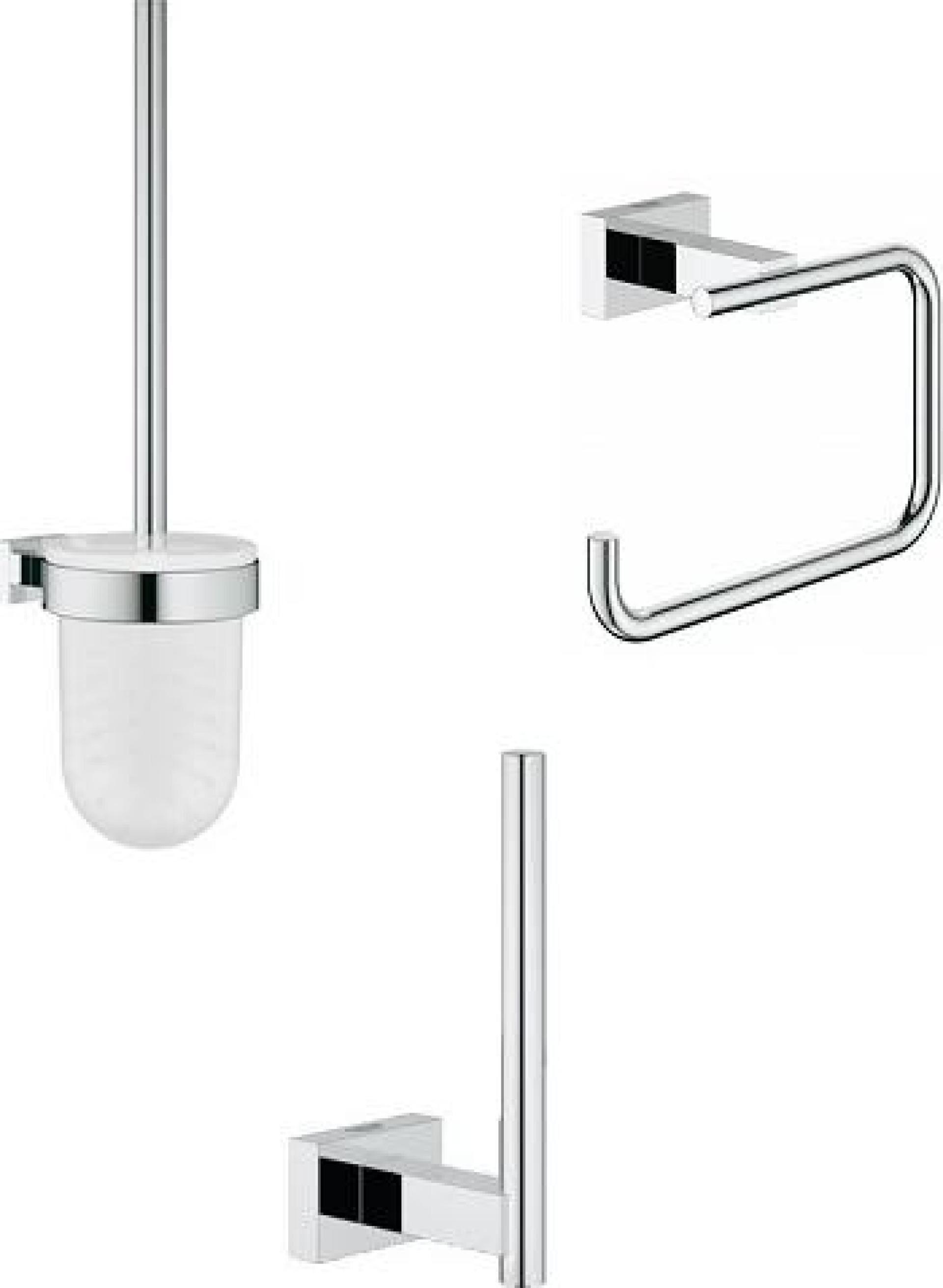 Набор аксессуаров для ванны Grohe Essentials Cube, хром