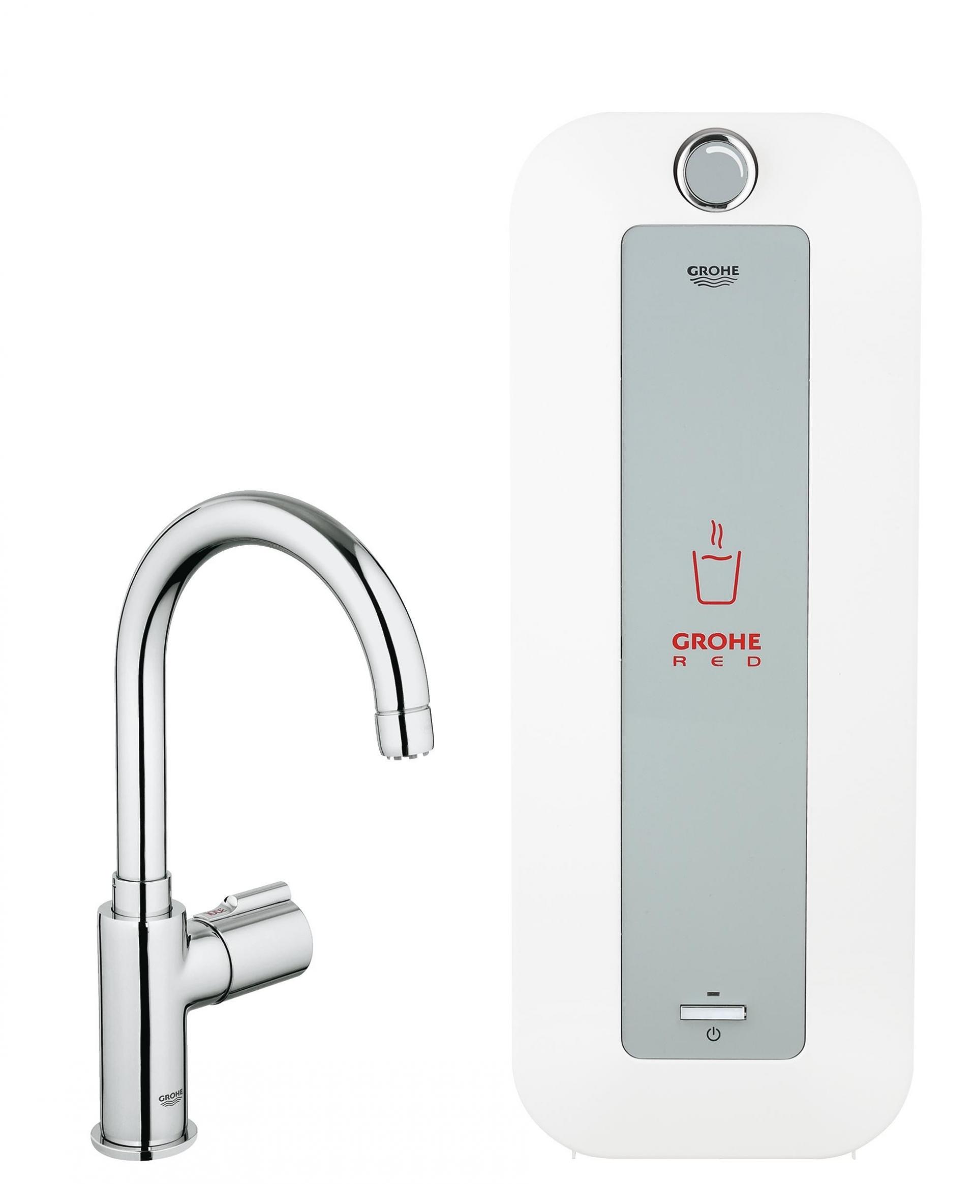 Вертикальный вентиль для кухни Grohe Red Mono 30080000 с бойлером combi (8 литров)