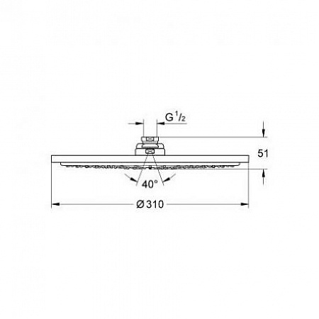 Фото — Grohe Rainshower Cosmopolitan 27477DA0  GROHE