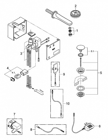 Фото — Grohe Veris F-digital 36278000  GROHE